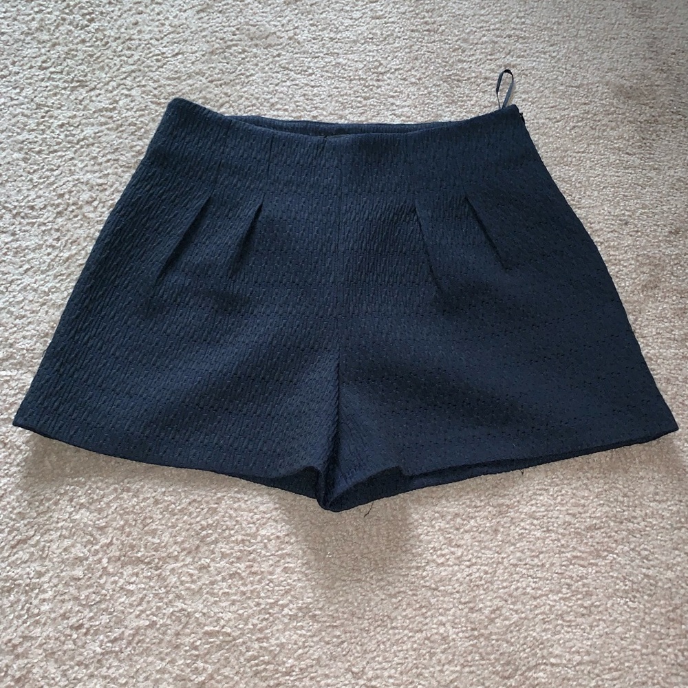 NWT Zara Woman Navy Blue Dress Shorts